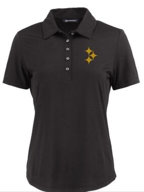 Pittsburgh Steelers Women's Cutter & Buck Costline Color Rush Hypocycloid Polo